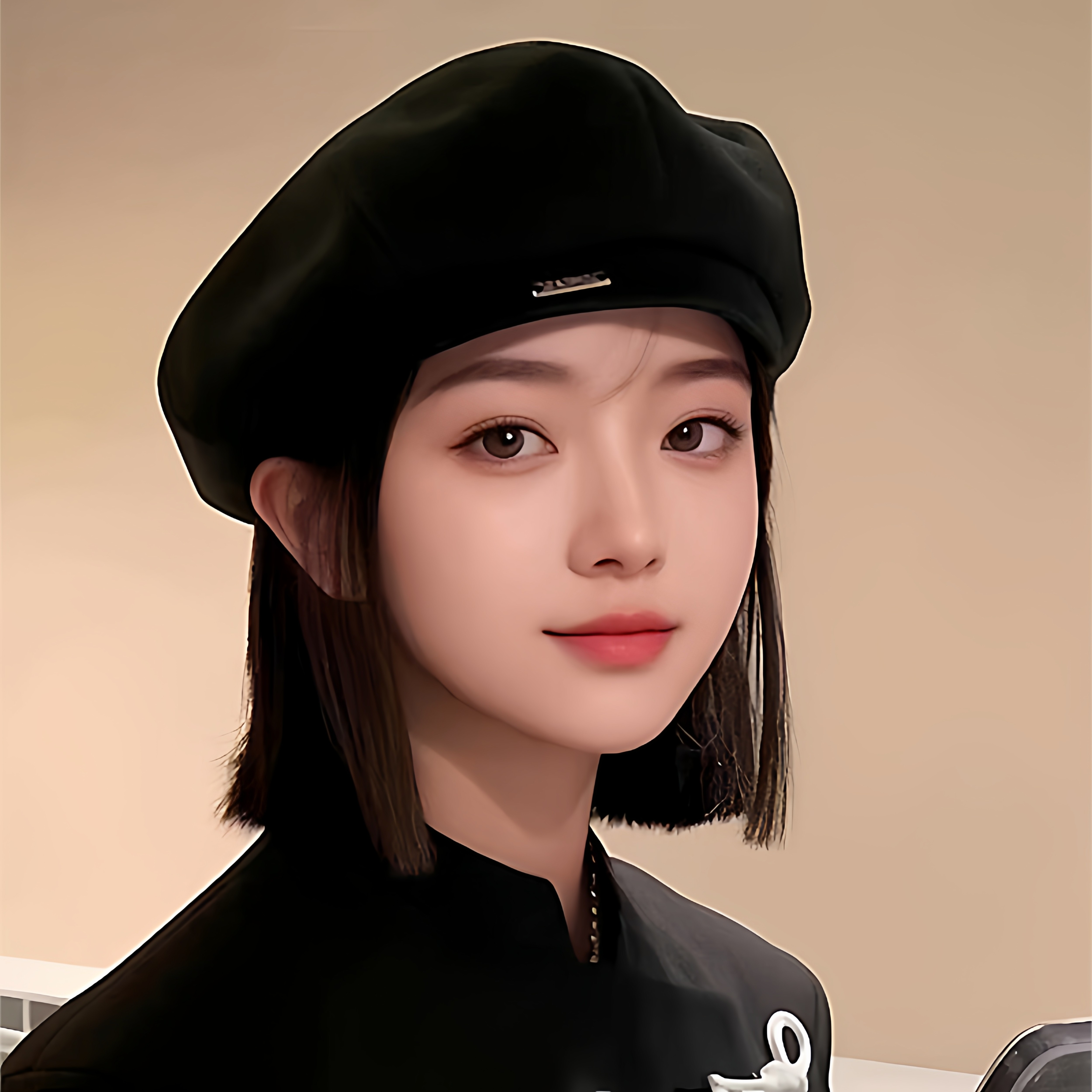 Classy key新加坡设计师联名款显脸小八角帽气质百搭画家贝