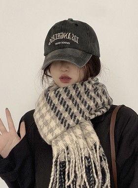 Classy key新加坡设计师联名款复古灰色棒球帽女夏美式水洗鸭舌帽