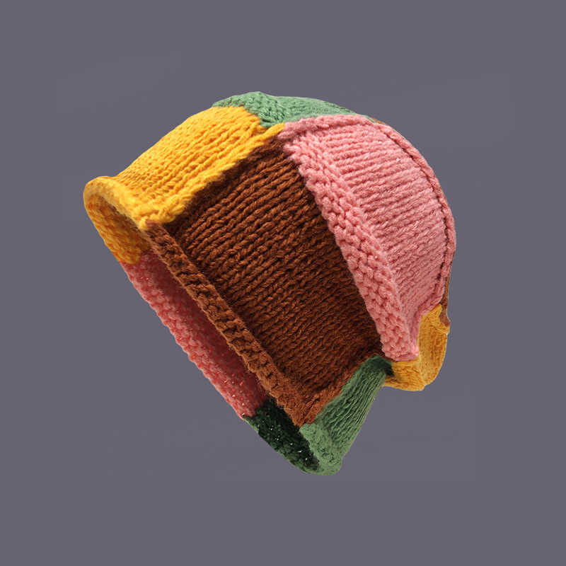 Classykey撞色针织包头帽