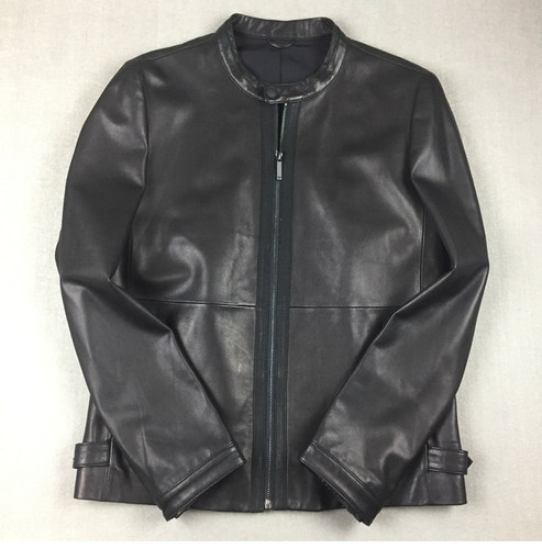 Brloote/巴鲁特 男士修身立领夹克净版山羊皮真皮皮衣 春秋外套潮