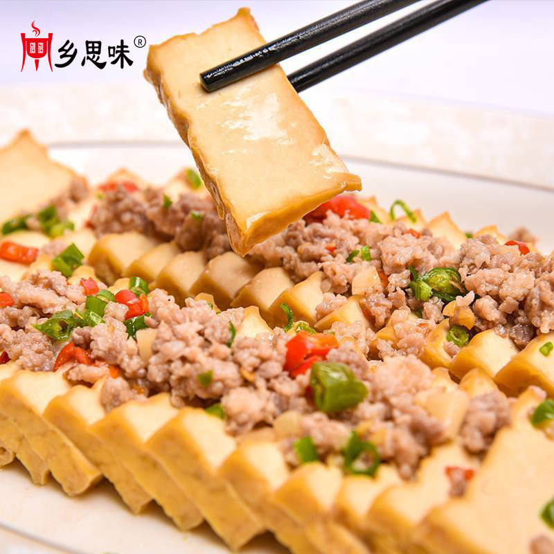 大块原味盐豆腐150g湖南武冈特产石磨嫩豆腐干香干豆素食凉拌小吃