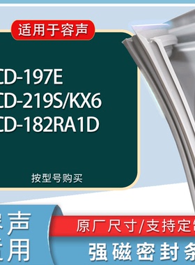 适用容声冰箱BCD-197E 219S/KX6 182RA1D门密封条胶条磁性密封圈