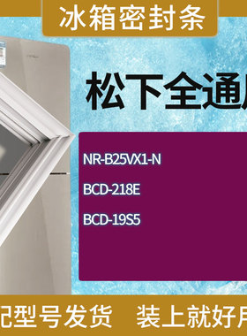 适用松下冰箱BCD-NR-B25VX1-N 218E 19S5门密封条胶条磁性密封圈