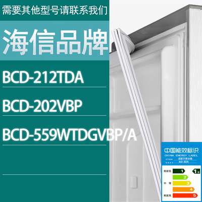 适用海信冰箱BCD-212TDA 202VBP 559WTDGVBP/A门密封条胶条密封圈