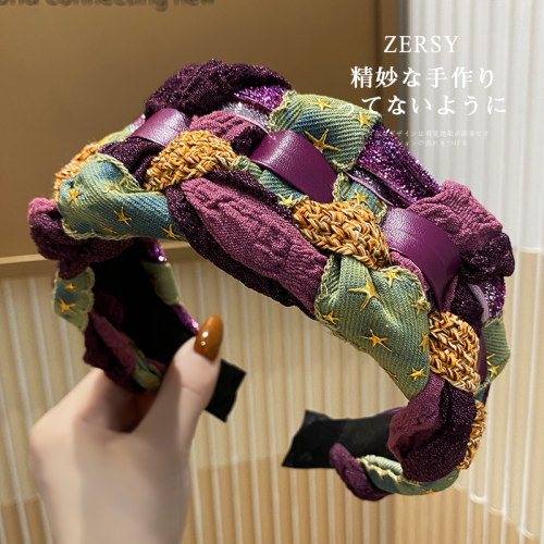 Zersy/佐希复古编织宽边发箍