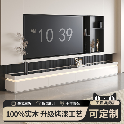 2025新款电视柜落地收纳储物一体现代简约地柜客厅家用轻奢高级感