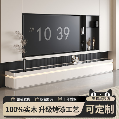 2025新款电视柜落地收纳储物一体现代简约地柜客厅家用轻奢高级感
