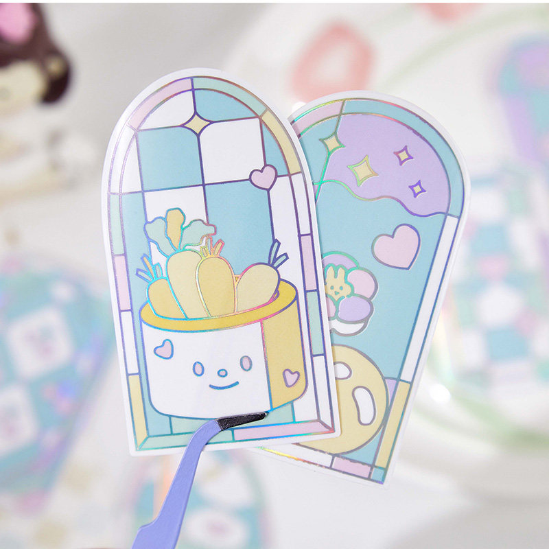 ins风手绘插画彩窗玻璃系列贴纸包手账笔记本diy装饰造景拼贴打底贴画手机壳水杯平板电脑贴贴生活小物高颜值,文具电教/文化用品/商务用品,贴纸/立体贴纸,淘宝优惠券,粉丝福利购,淘宝优惠卷