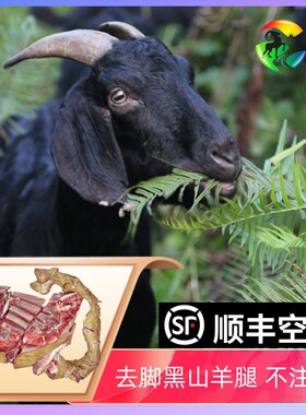 农家散养黑山羊肉羊前腿带排后腿