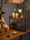 桌面小博古架茶具杯壶茶叶罐收纳摆放柜中式 茶室台双层多宝格展示