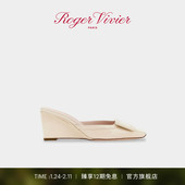 新年礼物 RV女鞋 Roger Vivier 新品 Belle Vivier漆皮穆勒鞋
