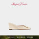 新年礼物 RV女鞋 Roger Vivier 新品 Belle Vivier漆皮穆勒鞋