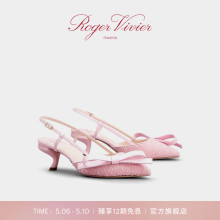 Virgule织物小猫跟高跟鞋 RV女鞋 Vivier Roger