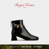 Tres Vivier漆皮短靴 Vivier 2025秋冬RV女鞋 新年礼物 Roger