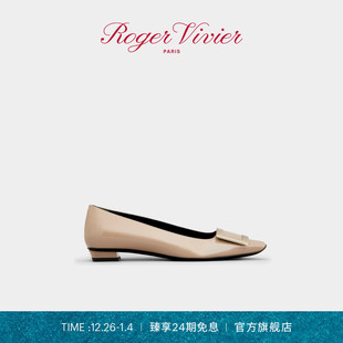 Vivier Roger RV女鞋 Belle 低跟鞋 Vivier方扣单鞋 24期免息