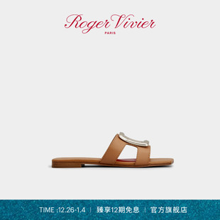 Viv RV女鞋 the Roger Sea金属扣穆勒拖鞋 Vivier