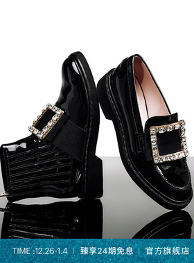 【新年礼物】Roger Vivier/RV女鞋Viv Rangers饰扣切尔西靴短靴