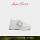 新年礼物 Viv Roger Vivier RV女鞋 Skate方扣休闲鞋 厚底小白鞋