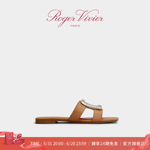 2024夏季 皮革穆勒鞋 新款 Roger Vivier 24期免息 RV女鞋