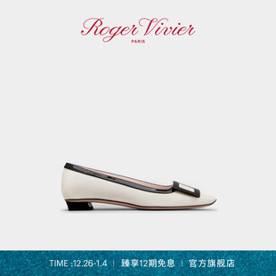 Vivier漆扣漆皮低跟单鞋 Roger Belle RV女鞋 Vivier
