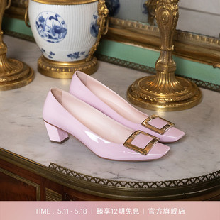 RV女鞋 Belle 2024夏季 新款 Vivier Vivier金属扣单鞋 Roger