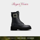 Viv Ranger皮革格斗靴厚底短靴 Vivier RV女鞋 新年礼物 Roger