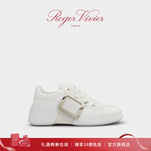 【24期免息】Roger Vivier/RV女鞋Viv Skate金属扣休闲鞋小白鞋