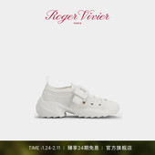 Viv Run织物拼皮革休闲鞋 Vivier RV女鞋 新年礼物 Roger