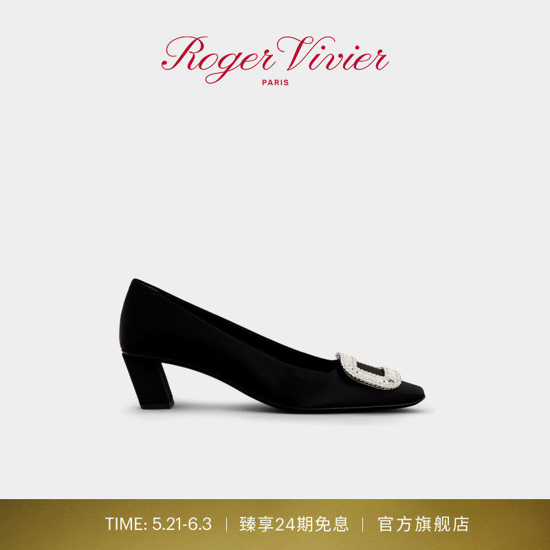 【24期免息】Roger Vivier/RV女鞋Belle Vivier Pilgrim高跟单鞋