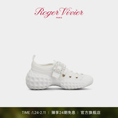 Viv Run饰扣织物厚底增高休闲鞋 Vivier RV女鞋 新年礼物 Roger