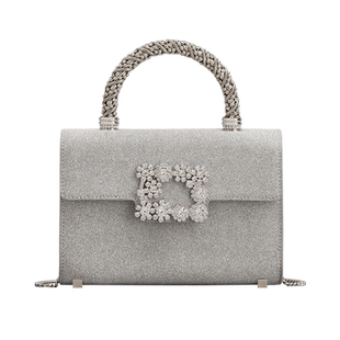 【新年礼物】Roger Vivier/RV女包Flower Strass花钻手拿斜挎包