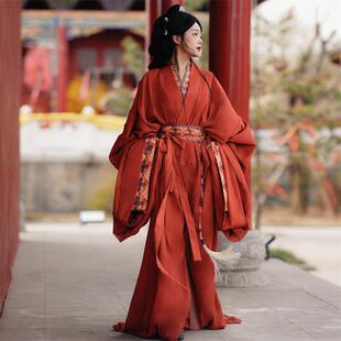 原创复原款 改良直裾马山楚墓大放量春秋战国袍 战国袍汉服交领古装