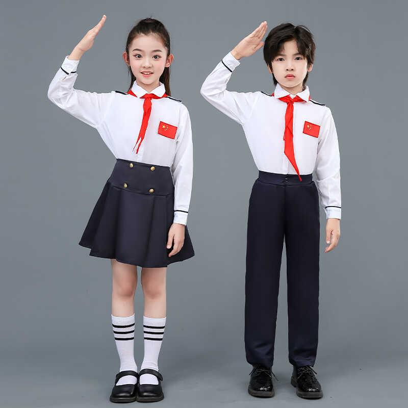 六一小学生大合唱团表演服儿童运动会升旗手演出服幼儿朗诵比赛装