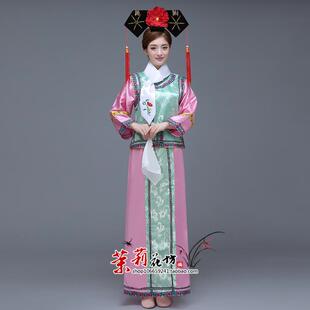 格格服装女清朝旗服宫廷满族公主古装舞台演出服甄嬛传成人套装秋