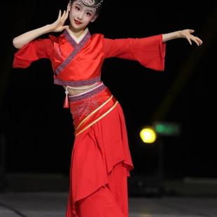 古典舞演出服汉风丽影表演服虞歌同款舞蹈服儿童舞台古风礼仪之邦