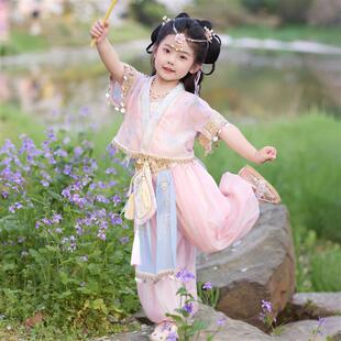 汉服女童春装中式小女孩超仙民族服装儿童古风套装2025新款夏季裙