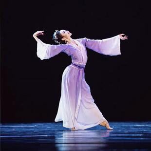 古典舞演出服女飘逸中国风汉唐汉服伞舞蹈服装易安醉剧目艺考独舞