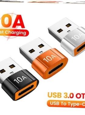 10A OTG USB 3.0 To Type C Adapter TypeC Female to USB Male a