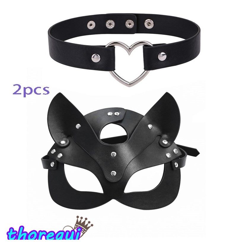sex women fox Bondage Eye mask Party Catwoman Half Mask