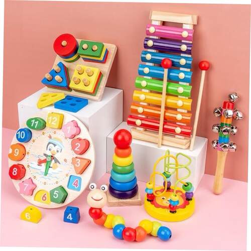 Montessori Educational Toys for Kids Wooden Baby Developmen