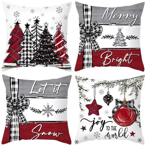 45cm Christmas Cushion Cover Pillowcase New Year Decor