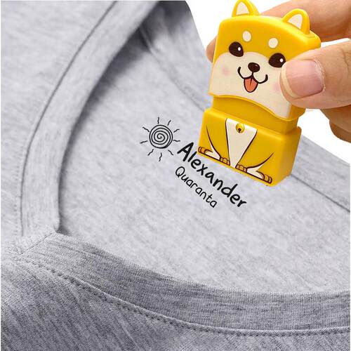 clothing label Stamp custom texts Baby Student name Clothes