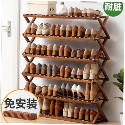 Installation free simple shoe rack folding shoe cabinet 鞋架