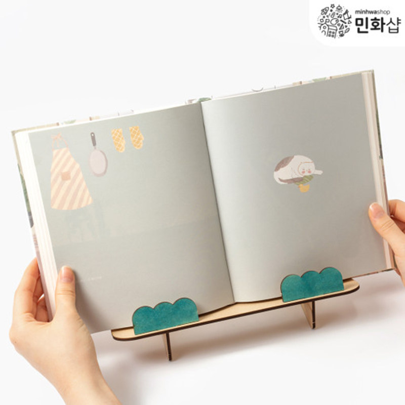 读书架孩子卡通创意手工DIY网课专用平板支架手绘坐姿矫正阅读台