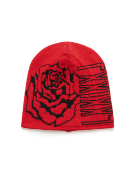 ESOTERIC 喜行乐玫瑰提花针织冷帽 ROSE JACQUARD KNIT BEANIE