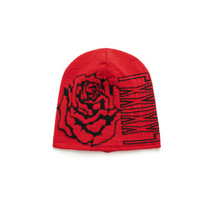 ESOTERIC 喜行乐玫瑰提花针织冷帽 ROSE JACQUARD KNIT BEANIE