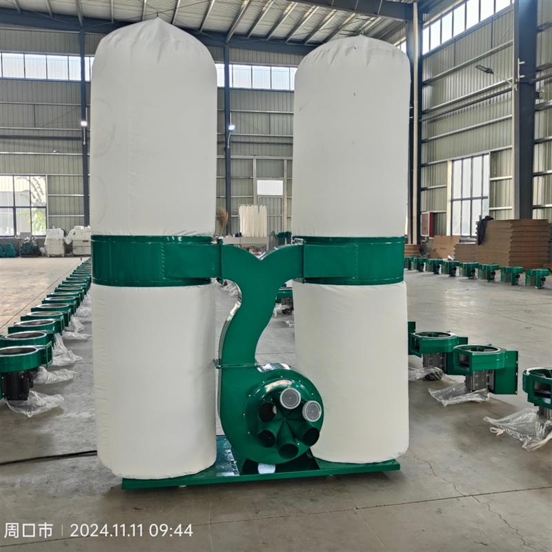 木工吸尘器移动式双桶布袋吸尘器大吸力工业车间除尘粉尘木屑包邮