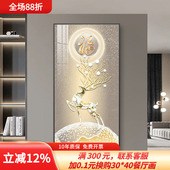 2025年新款 饰画入户正对门走廊过道挂画轻奢高级感山水壁画 玄关装