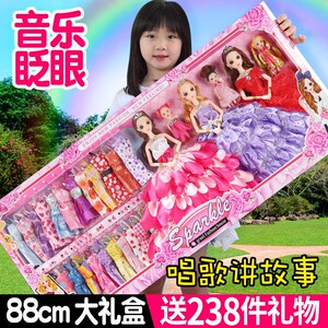 馨蕾芭比娃娃大套装礼盒玩具公主女孩子婚纱过家家生日礼物别墅