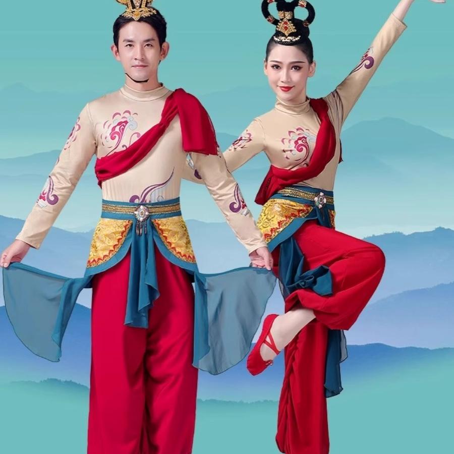 汉服敦煌飞天舞蹈假发头饰组合